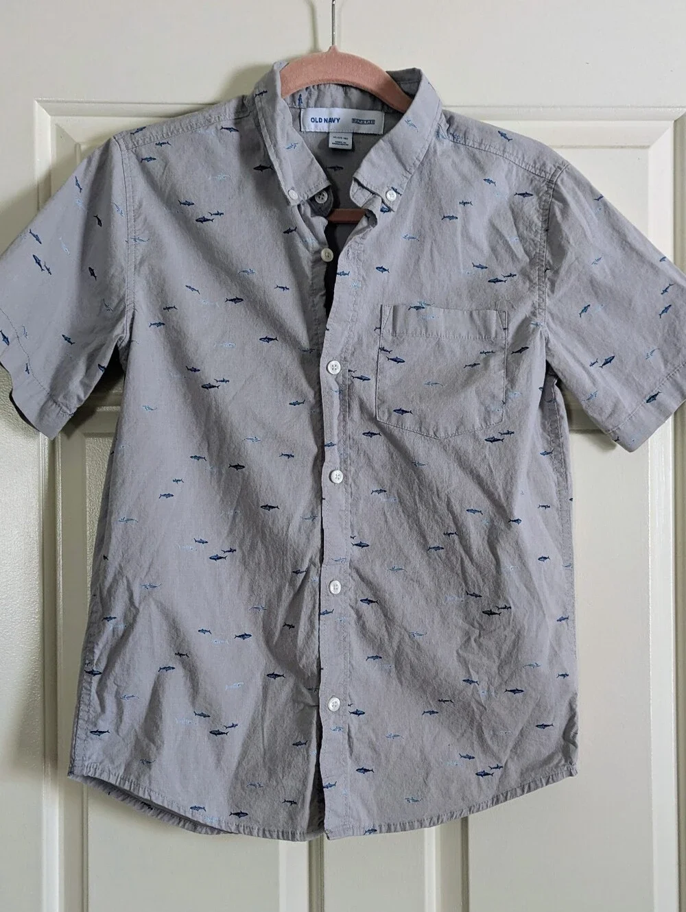 Boys Short Sleeve Fish Print Top